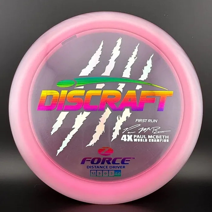 Z Force (First Run) – 4x Paul McBeth Claws – Pink