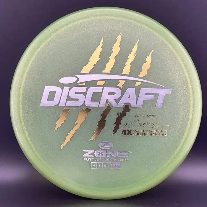 Z Zone (First Run) – Paul McBeth 4X Claws World Champion – Metallic Avocado