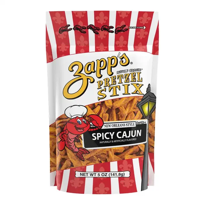 Zapp‘s Spicy Cajun Sinfully Seasoned Pretzel Stix