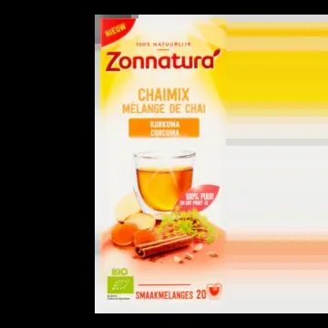Zonnatura Organic chaimix turmeric herb tea